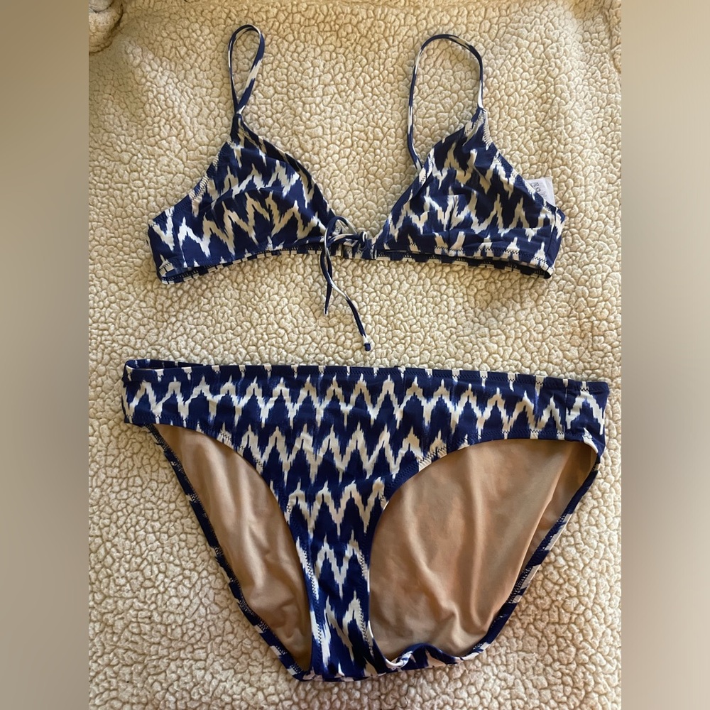 Jcrew Tie Dye, Shambori, Indigo Bikini